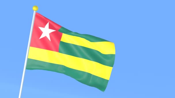 National Flag World Togo — Stock Video