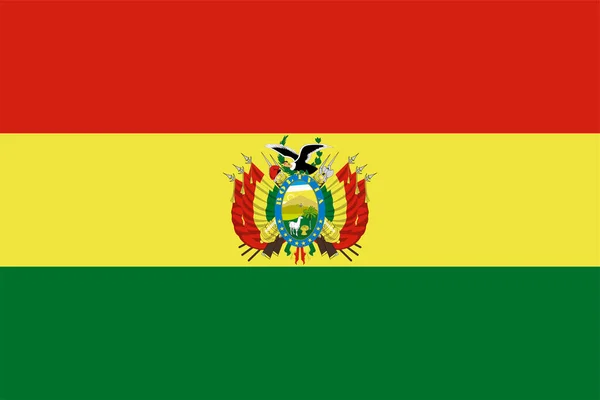 Nationale Vlag Van Wereld Bolivia — Stockfoto