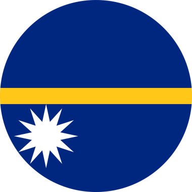 Dünyanın ulusal bayrağı, Nauru.