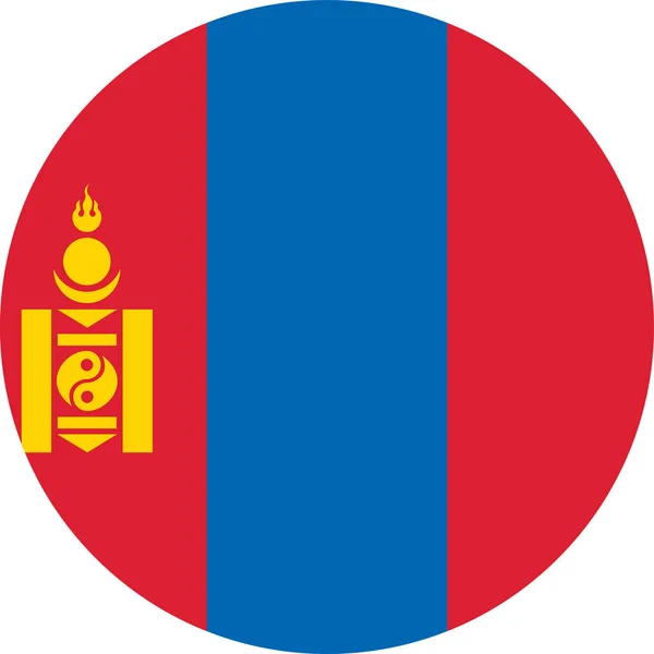 Bandera Nacional Del Mundo Mongolia — Vector de stock