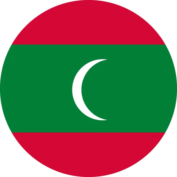 Drapeau National Monde Maldives — Image vectorielle