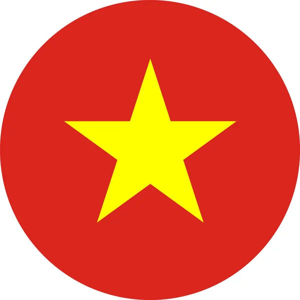 National Flag World Vietnam — Stock Vector