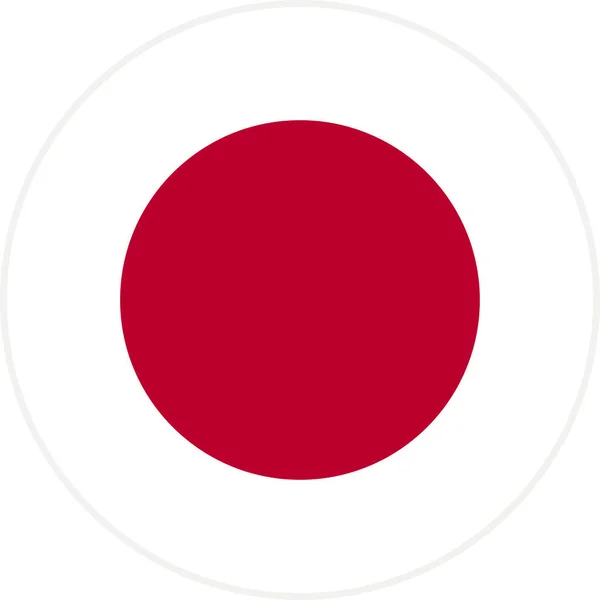 Dünyanın Ulusal Bayrağı Japonya — Stok Vektör