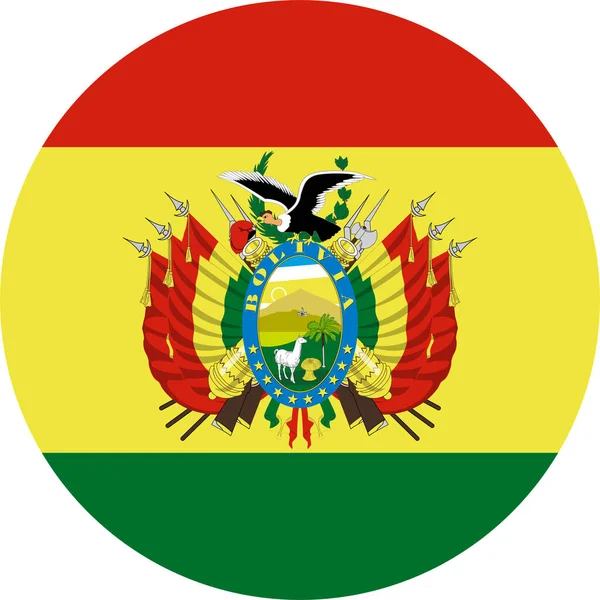 Die Nationalflagge Der Welt Bolivien — Stockvektor