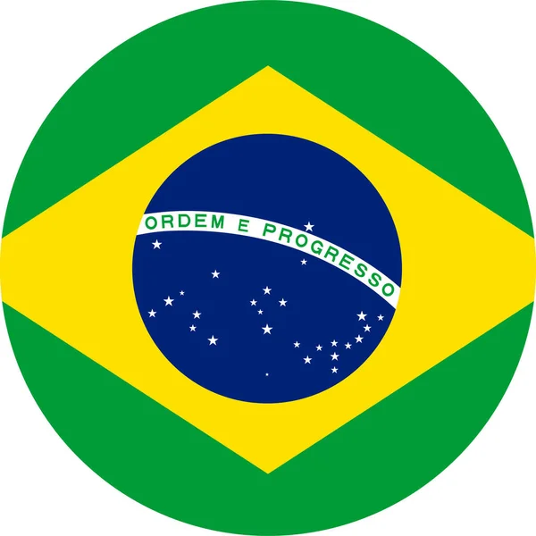 Національний Прапор Світу Бразилія — стоковий вектор