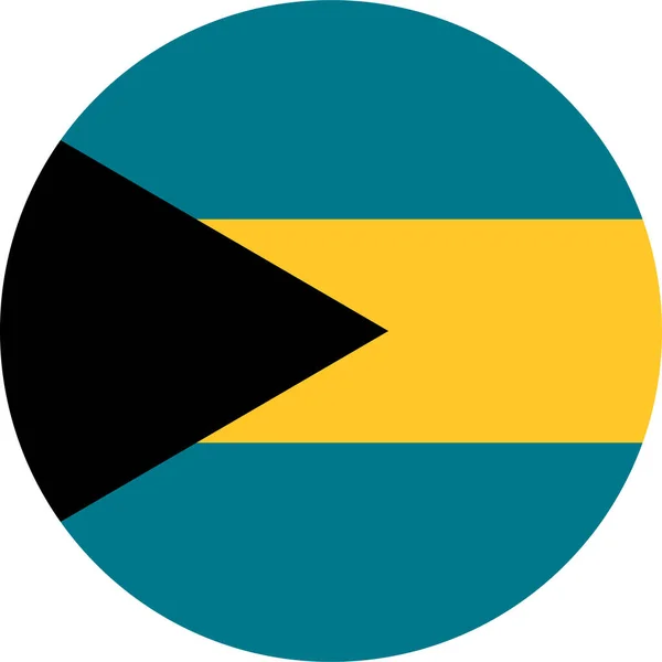 Nationale Vlag Van Wereld Bahama — Stockvector