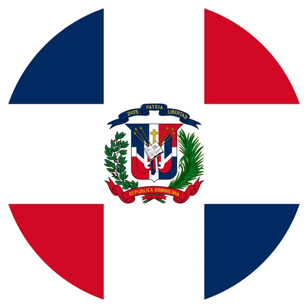 Bandera Nacional Del Mundo República Dominicana — Archivo Imágenes Vectoriales