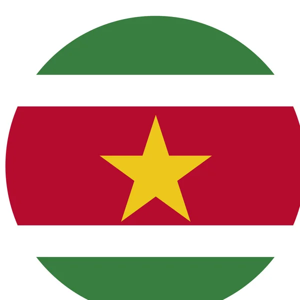 Dünyanın Ulusal Bayrağı Surinam — Stok Vektör