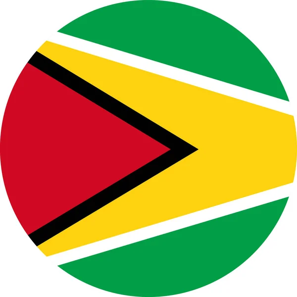 世界の国旗 ガイアナ — ストックベクタ