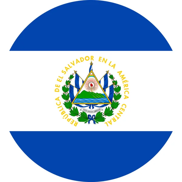 Národní Vlajka Světa Salvador — Stockový vektor