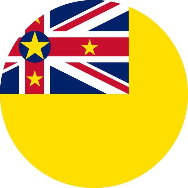 Nationale Vlag Van Wereld Niue — Stockvector