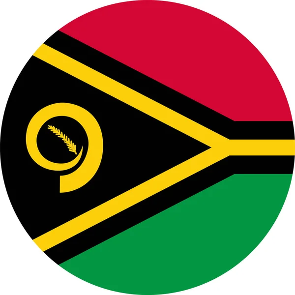 Dünyanın Ulusal Bayrağı Vanuatu — Stok Vektör