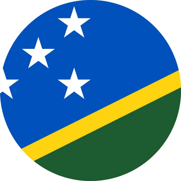 Bandera Nacional Del Mundo Islas Salomón — Archivo Imágenes Vectoriales