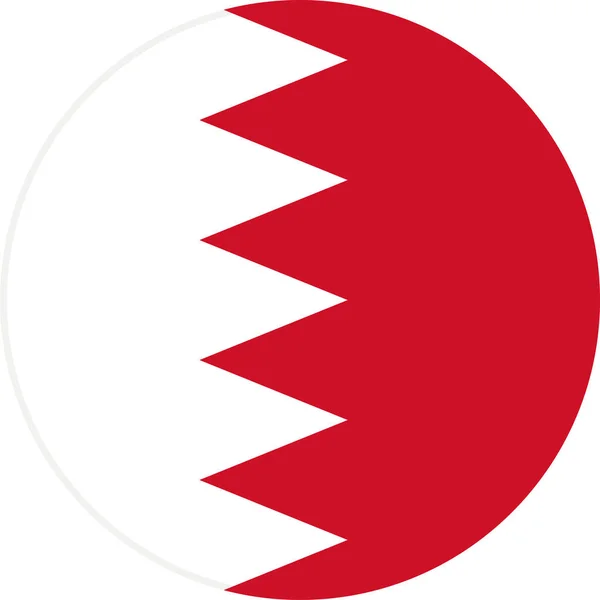 Världens Nationella Flagga Bahrain — Stock vektor
