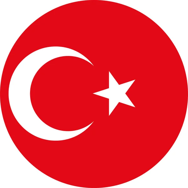 National Flag World Turkey — Stock Vector