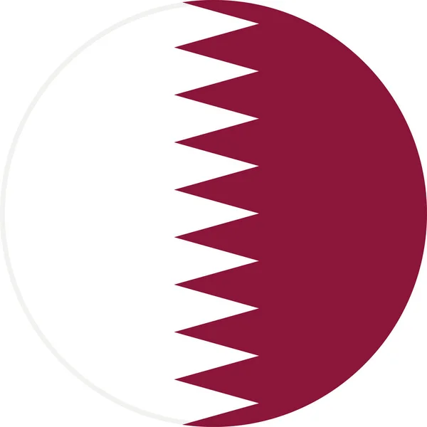 Världens Nationella Flagga Qatar — Stock vektor