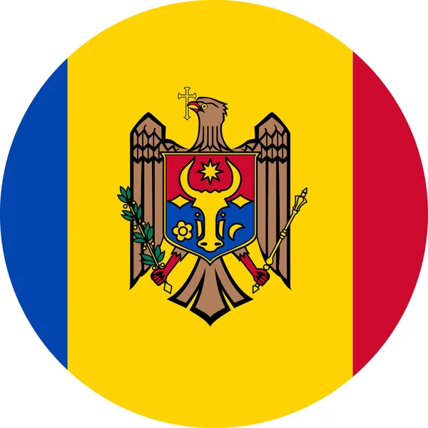 Dünyanın Ulusal Bayrağı Moldova — Stok Vektör