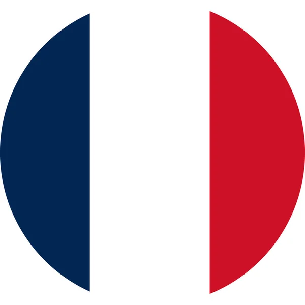 Världens Nationella Flagga Franska — Stock vektor