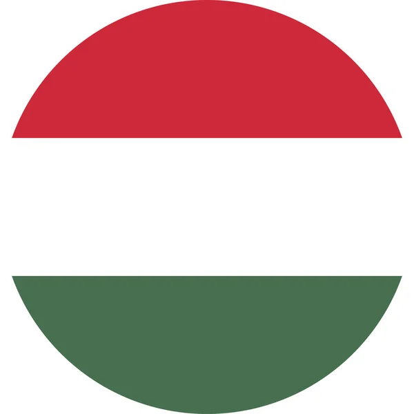 Národní Vlajka Světa Maďarsko — Stockový vektor
