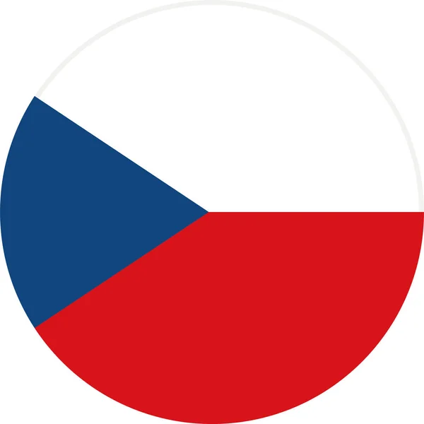 Bandeira Nacional Mundo Checo — Vetor de Stock