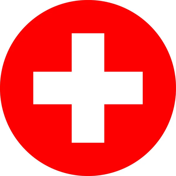 Національний Прапор Світу Швейцарія — стоковий вектор