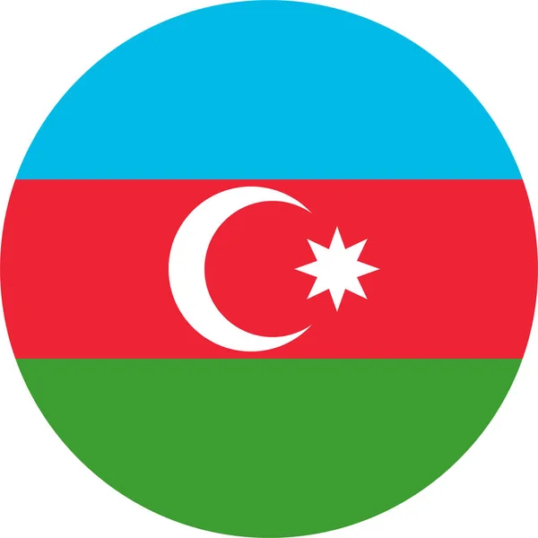 Bandera Nacional Del Mundo Azerbaiyán — Vector de stock