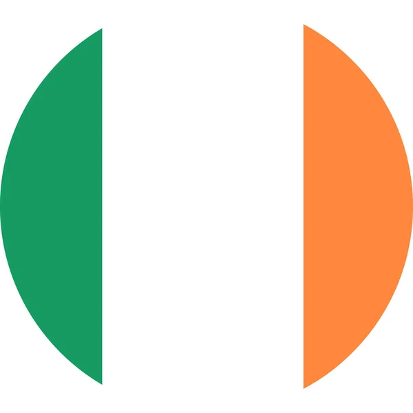 Nationale Vlag Van Wereld Ierland — Stockvector