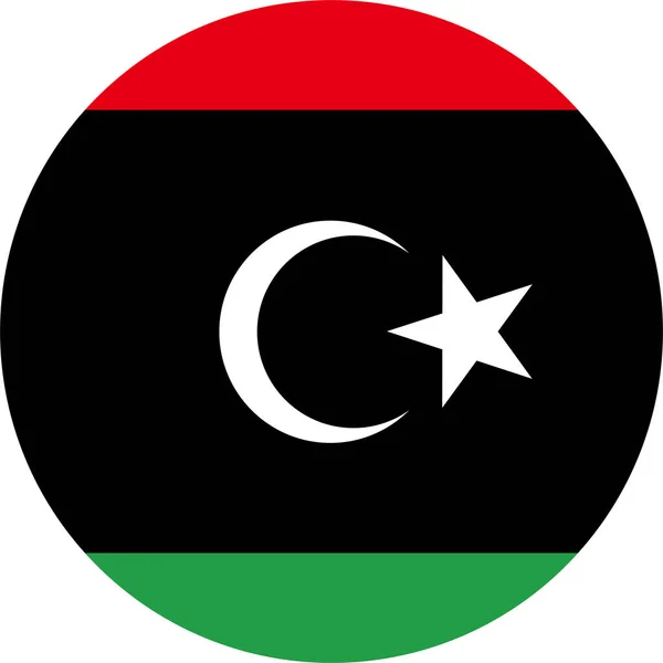 Bandera Nacional Del Mundo Libia — Archivo Imágenes Vectoriales