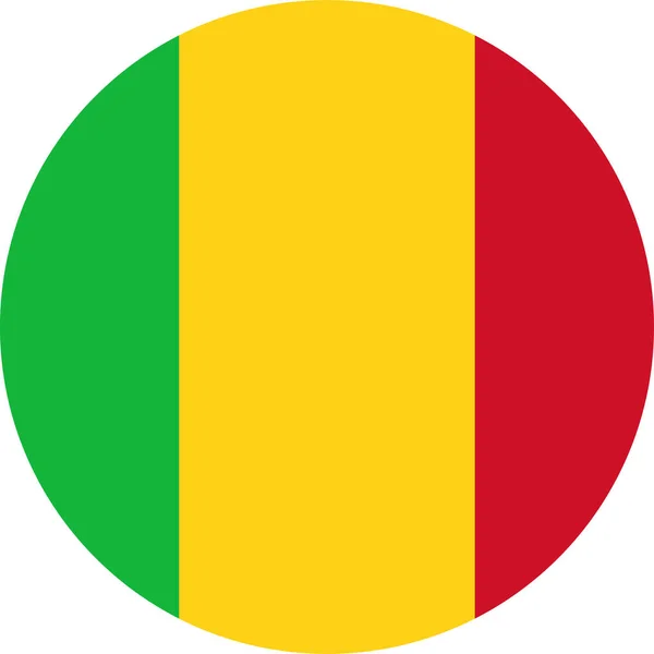 Národní Vlajka Světa Mali — Stockový vektor