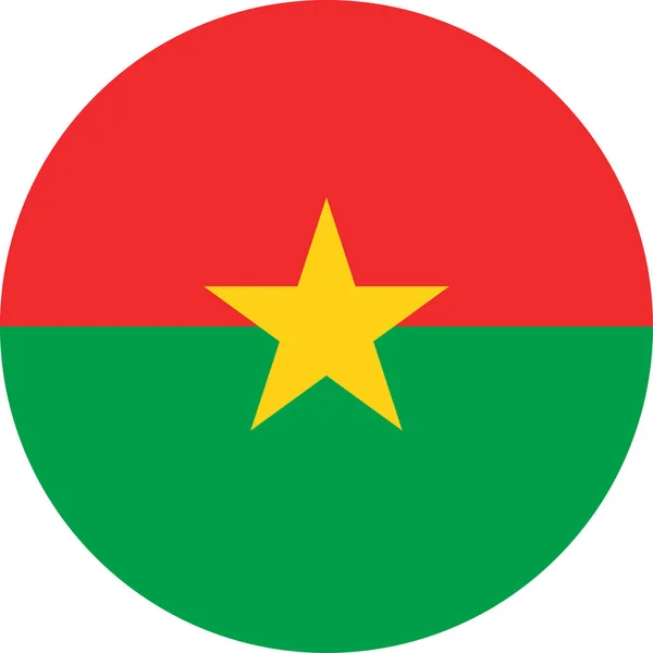 Bandiera Nazionale Del Mondo Burkina Faso — Vettoriale Stock