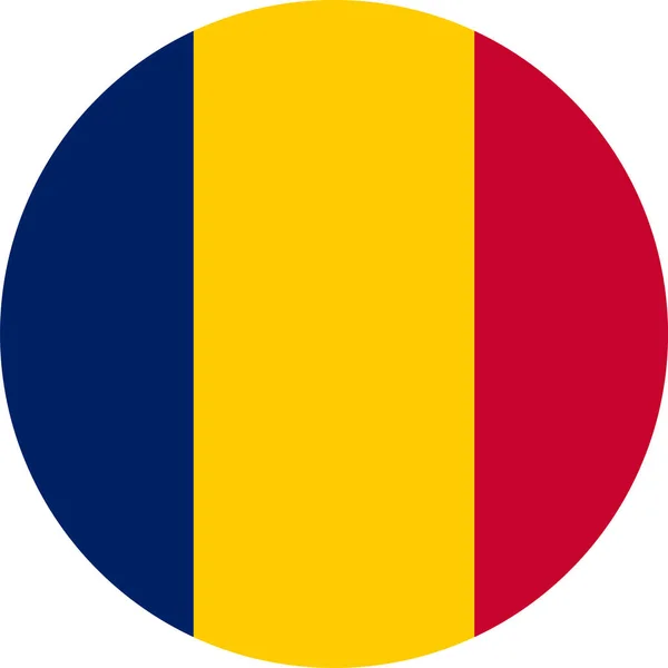 Bandera Nacional Del Mundo Chad — Vector de stock