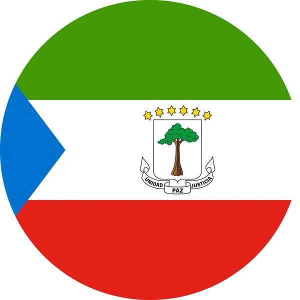 Bandeira Nacional Mundo Guiné Equatorial —  Vetores de Stock