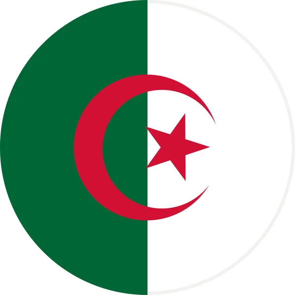 Bandera Nacional Del Mundo Argelia — Archivo Imágenes Vectoriales