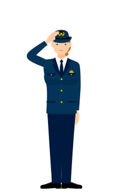 Kıdemli bayan polis poz veriyor. Selam dur.
