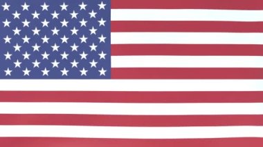 Amerika Birleşik Devletleri rüzgarda dalgalanan ulusal bayrakların 3DCG animasyonu