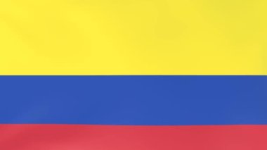 Rüzgarda dalgalanan ulusal bayrakların 3DCG animasyonu, Columbia