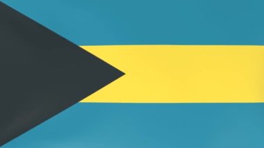 Rüzgarda dalgalanan ulusal bayrakların 3DCG animasyonu, Bahamalar
