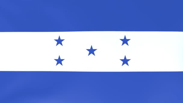 3Dcg在风中飘扬的国旗动画 洪都拉斯 — 图库视频影像