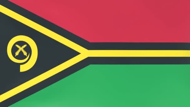 Animação 3Dcg Bandeiras Nacionais Agitando Vento Vanuatu — Vídeo de Stock