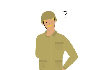 Kıdemli Erkek Asker Pozu, kuşkuların olsun.