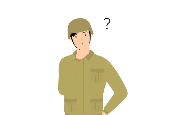 Avatar masculino de profissão de soldado de renderização em 3d