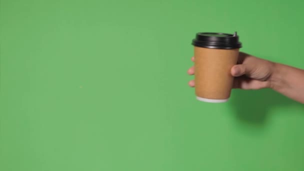 Koffie te gaan — Stockvideo
