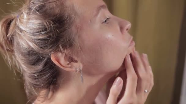 Beauty procedure, spa, wellness en gezonde huidverzorging concept. — Stockvideo