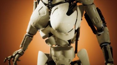 Vücudunun bir parçası olan Cyborg kadın.