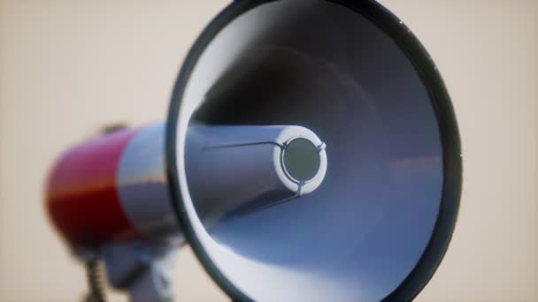 Ρετρό ηλεκτρικό ηχείο Megaphone — Αρχείο Βίντεο