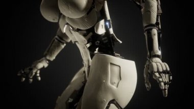 Seksi robot android kadın cyborg