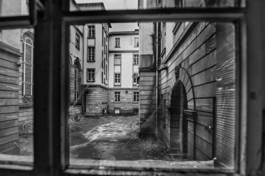 Hinterhof des ehemaligen Frankfurter Polizeipraesidium