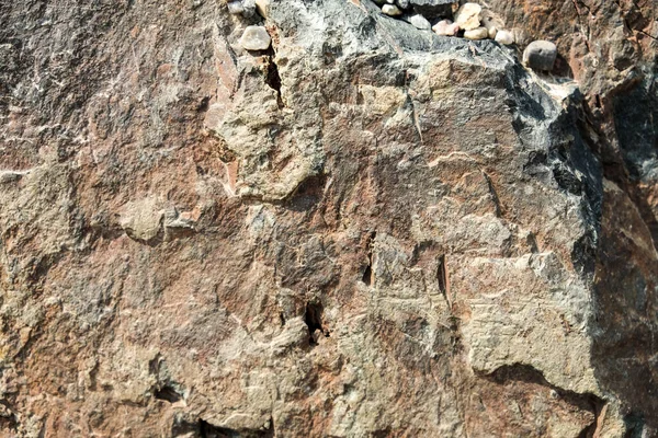 그르지 바위의 뚜렷하다 돌벽의 구조를 클로즈업 — 스톡 사진