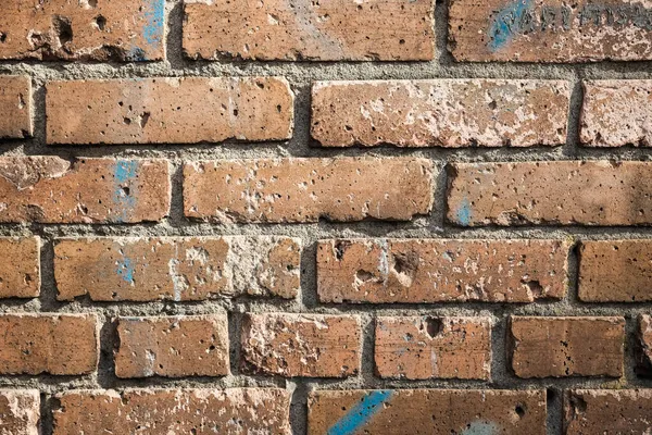 Close Staré Červené Cihly Zeď Textura Grunge Pozadí — Stock fotografie
