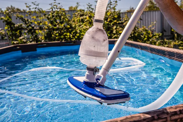 Swimming pool vacuum cleaner. Cleaning equipment for small pools.